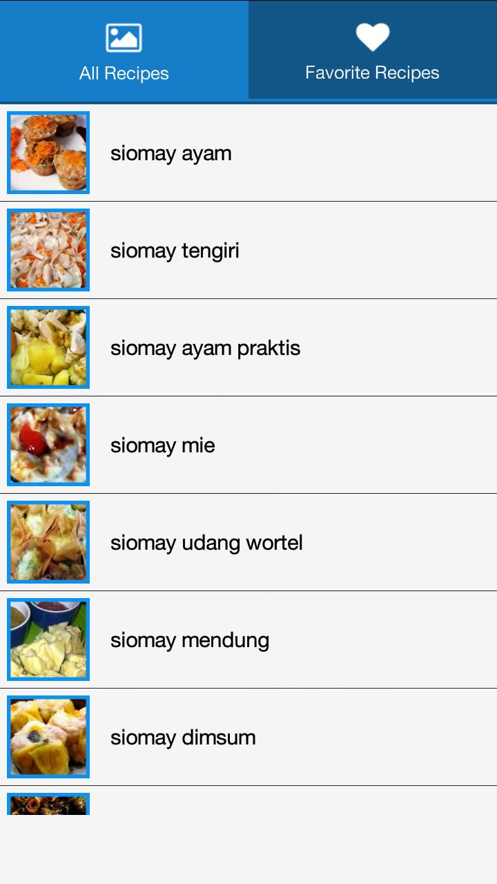 Resep Siomay Pilihan