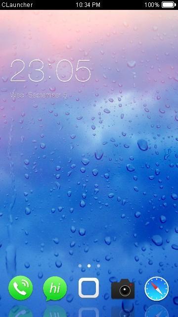 Blue Water Drop Theme