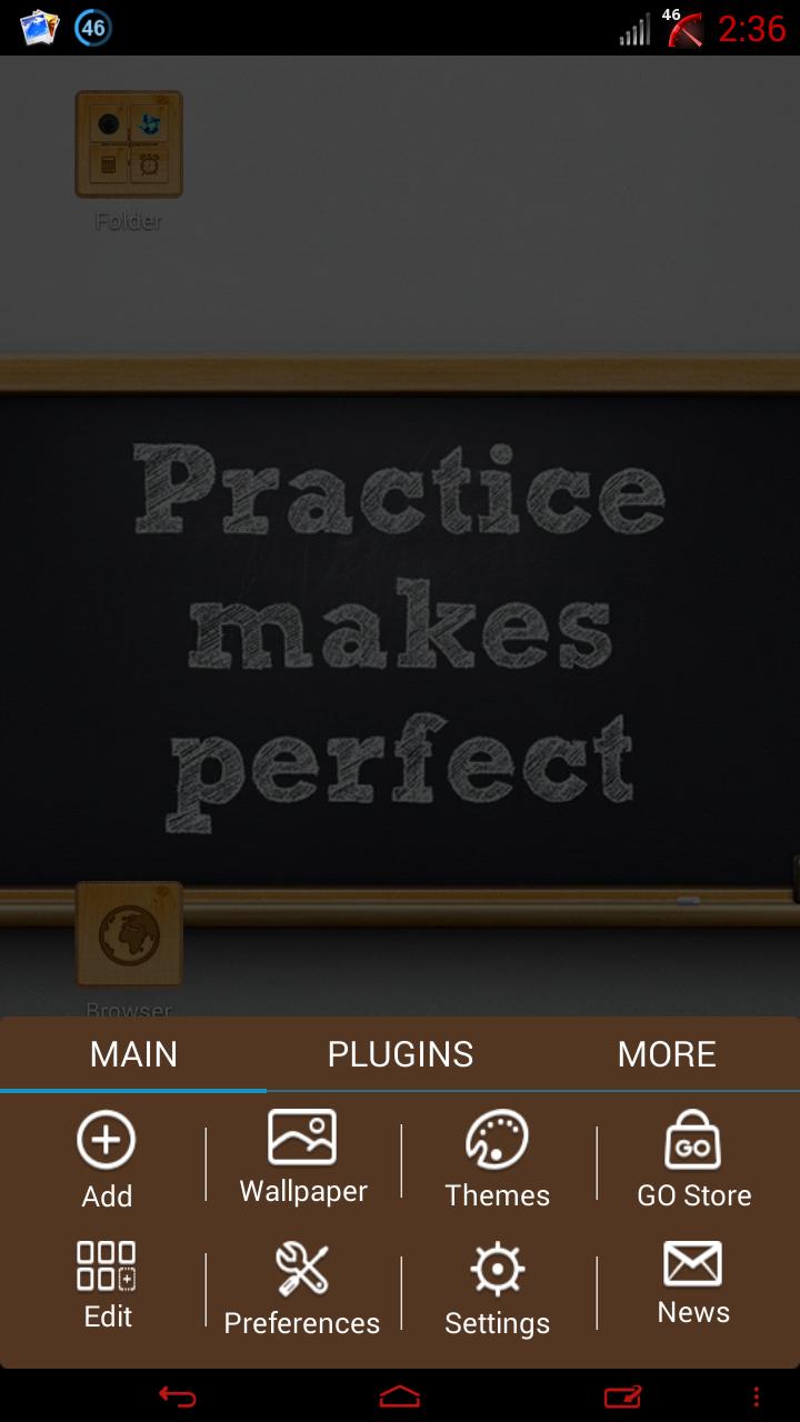 Chalk GO Launcher EX theme