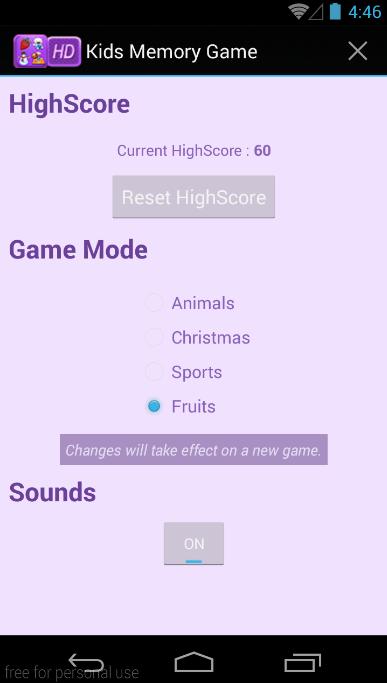 Kids Memory Training Game