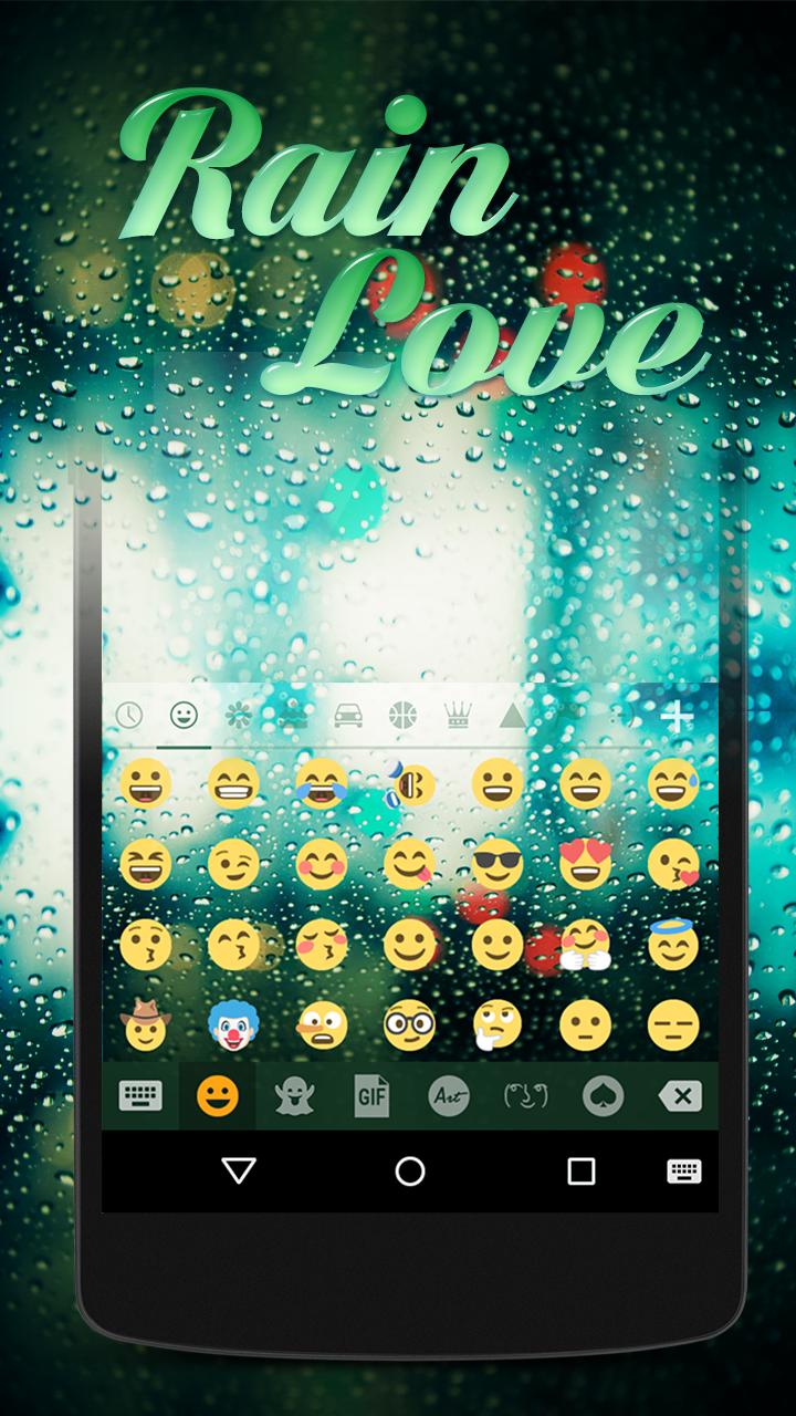 Glass Water Keyboard Theme