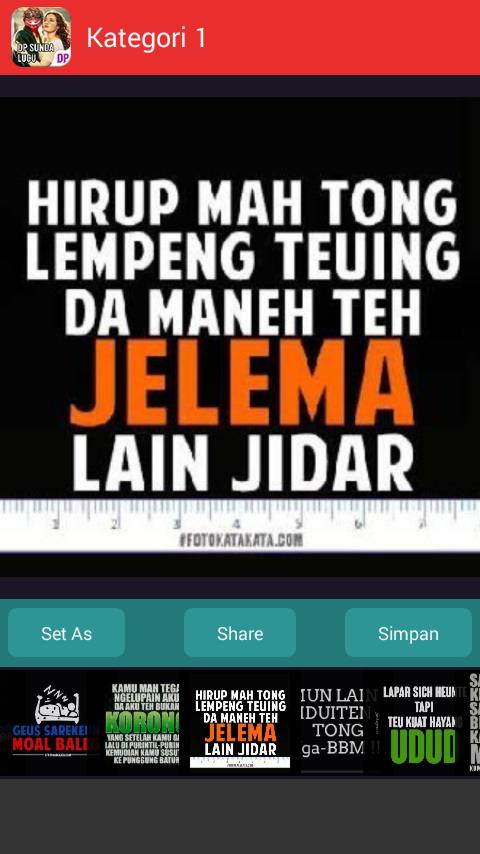 DP Bahasa Sunda Lucu