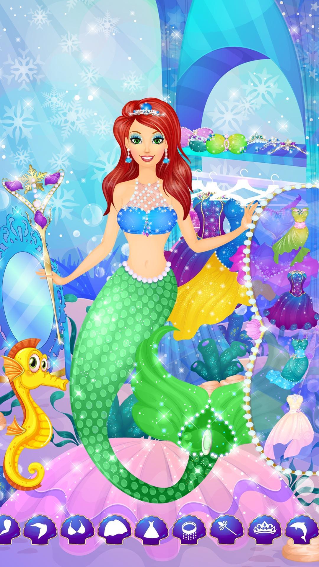 Icy Mermaid Dress Up and Makeup Game
