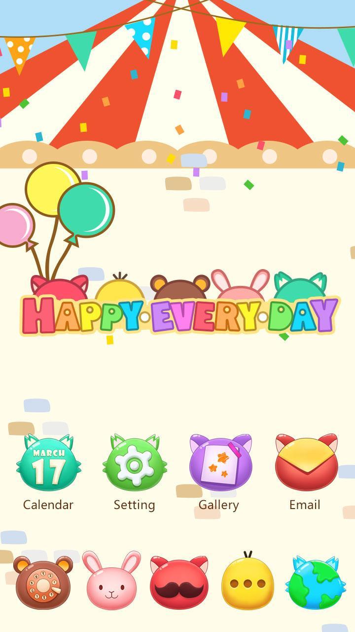 Happy time GO Launcher Theme