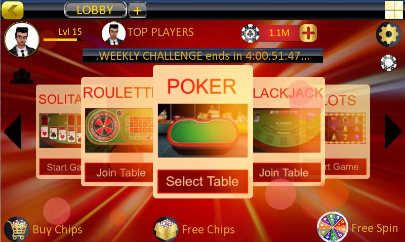 Poker Offline and Live Casino Roulette Blackjack