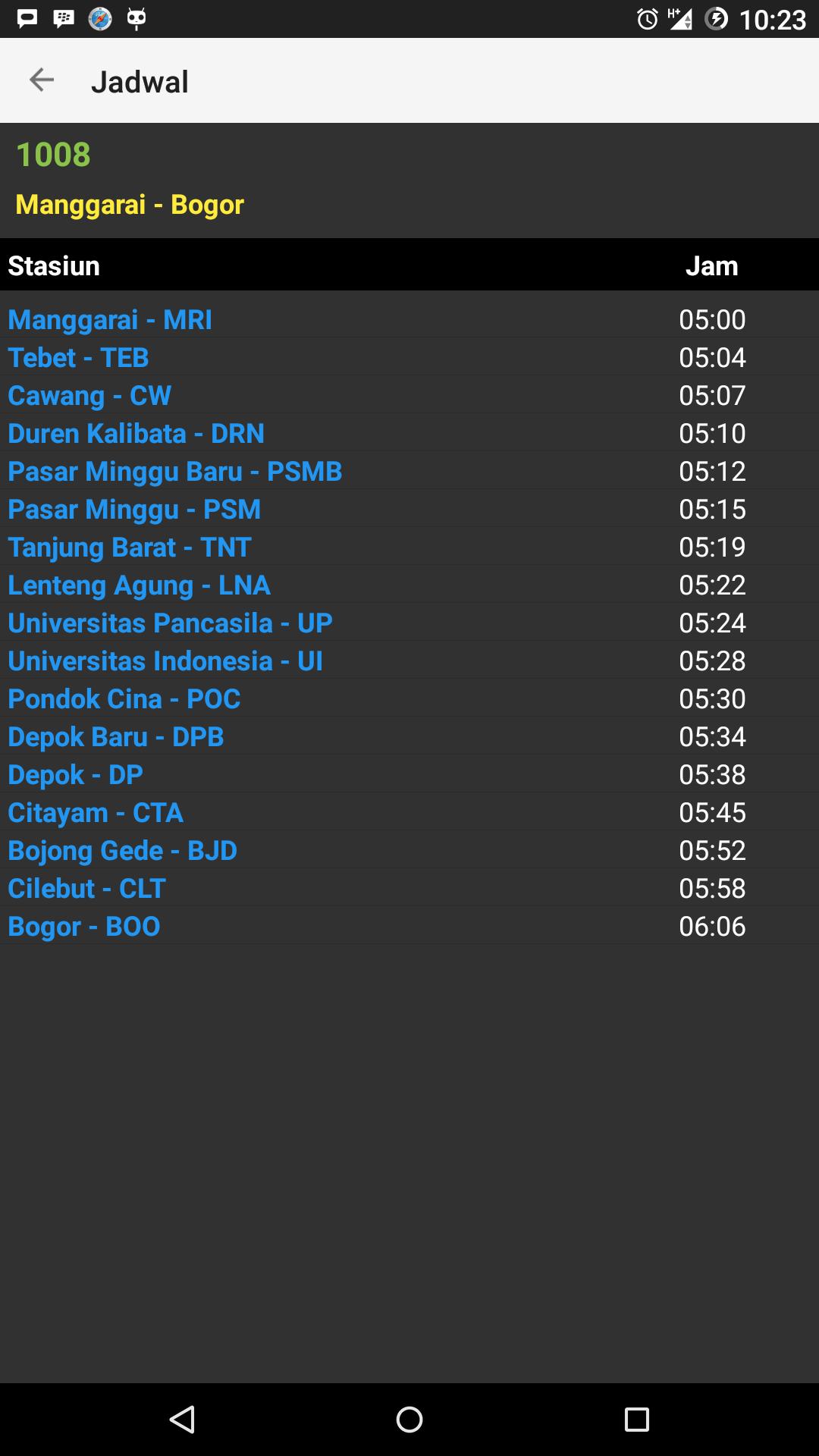 Info Jadwal KRL Kereta Listrik