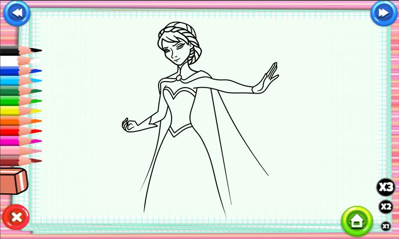 Coloring Princess Elsa Games