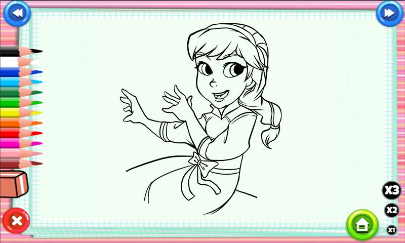 Coloring Princess Elsa Games