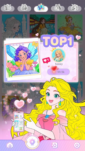 Princess Game Fantasy Coloring