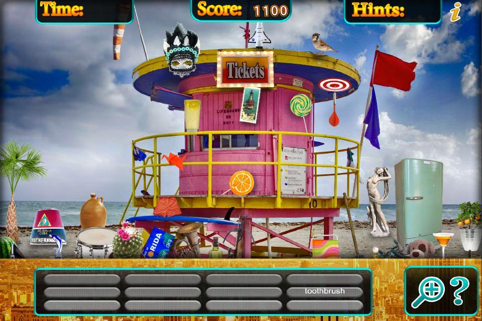 Hidden Object Florida to New York Vacation Puzzle