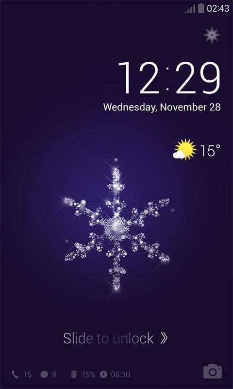 White X-Mas Dodol Locker Theme