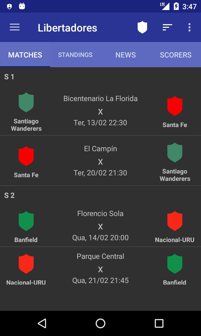 Kamps for 2019 Copa Libertadores