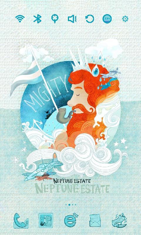 Poseidon launcher theme