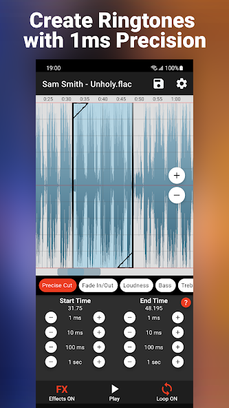 MP3 Ringtone Song Cutter: RSFX