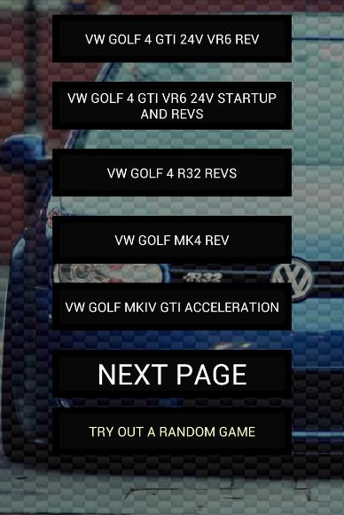 Engine sounds of Golf 4