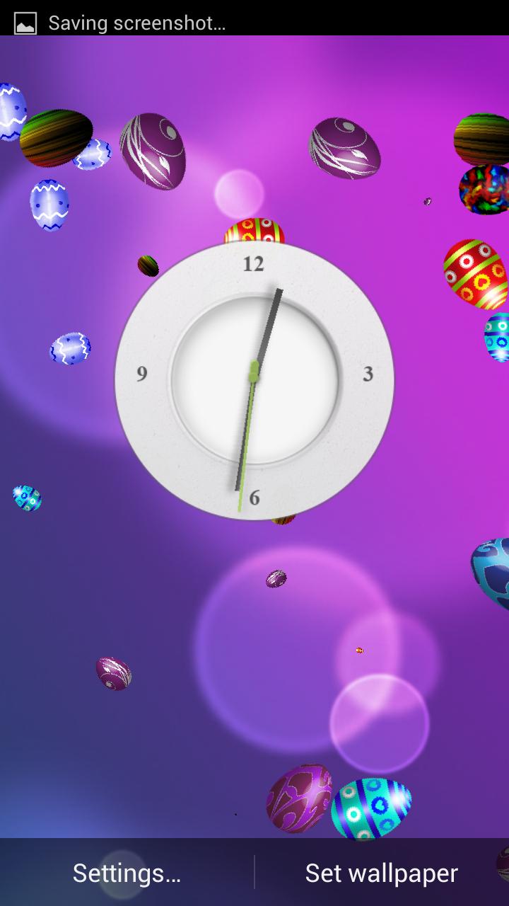 Easter clock live wallpaper
