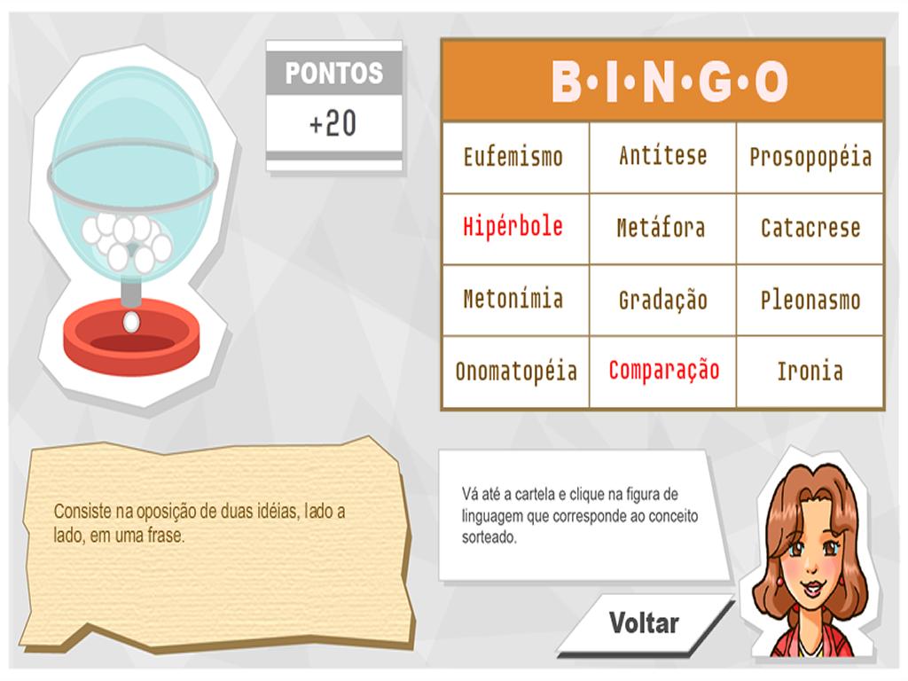 Bingo das Figuras de Linguagem