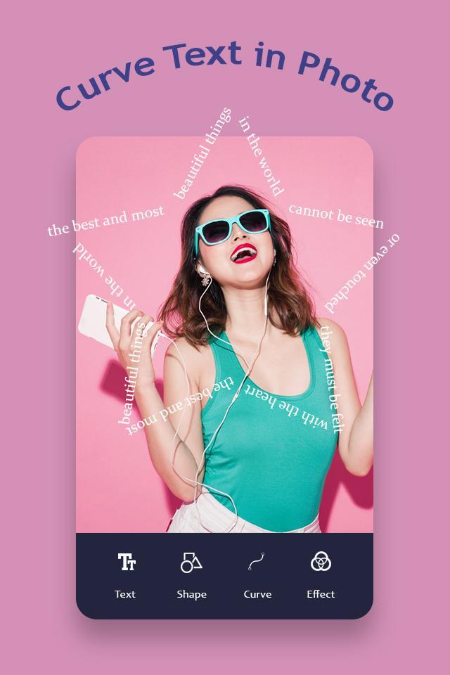 Curve Text On Photo : NameArt