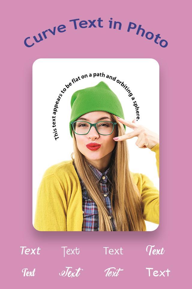 Curve Text On Photo : NameArt