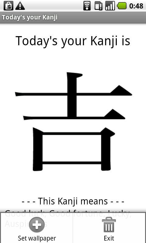 Japanese Kanji horoscope