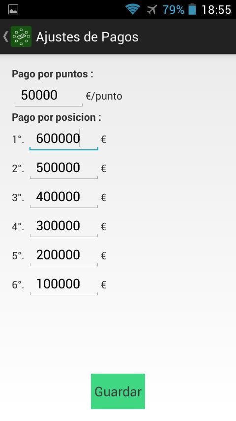 Comunio Calculadora de Pagos