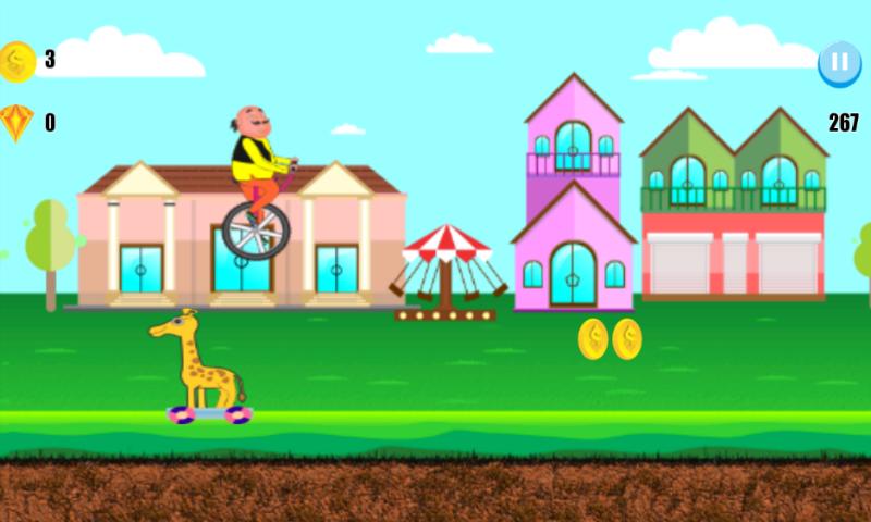 Motu Patlu One Wheel Cycle