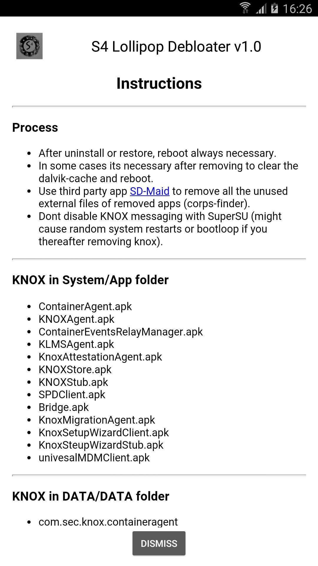 GS4 Lollipop Debloat (Root)