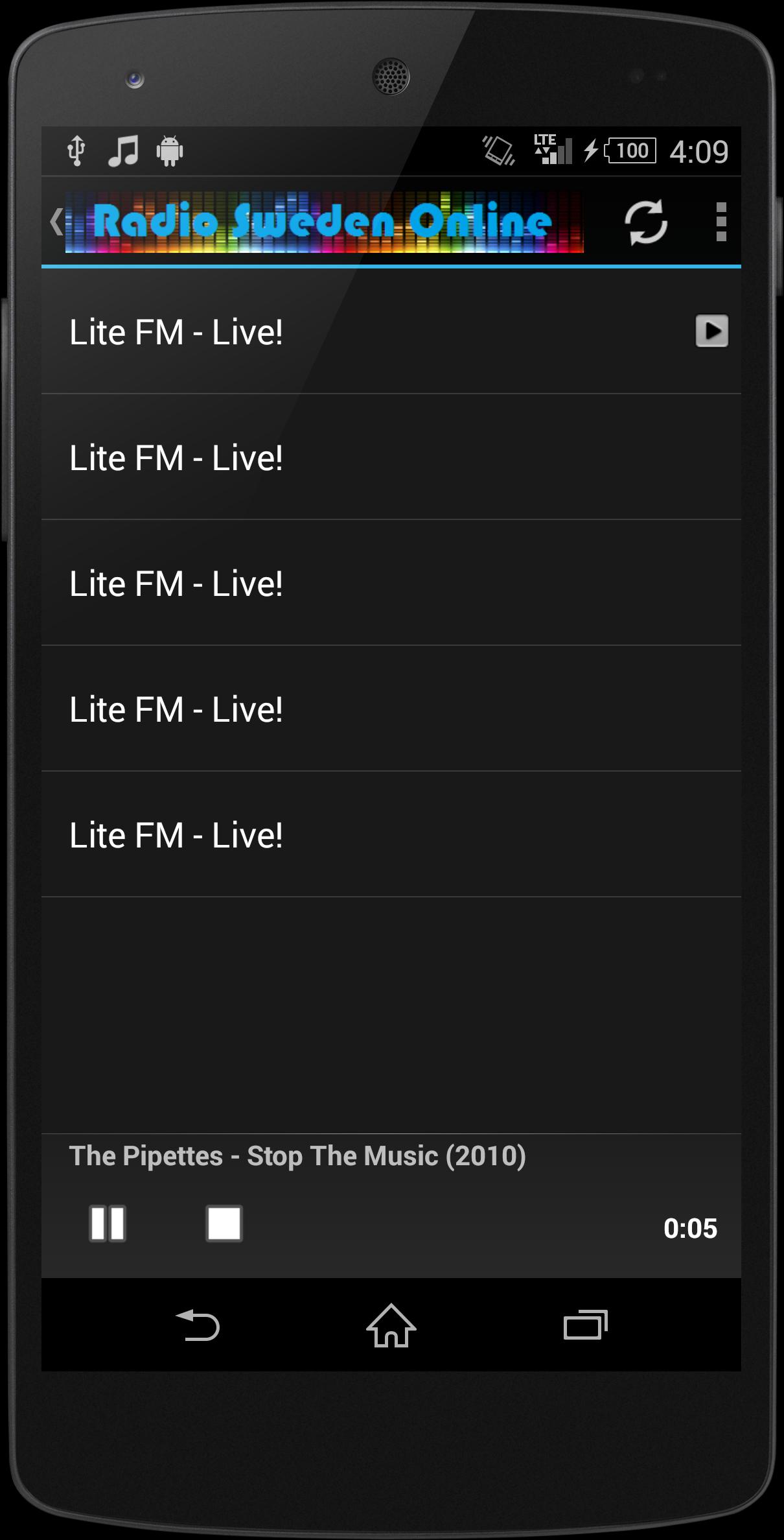 SWEDEN Music Radio Stations