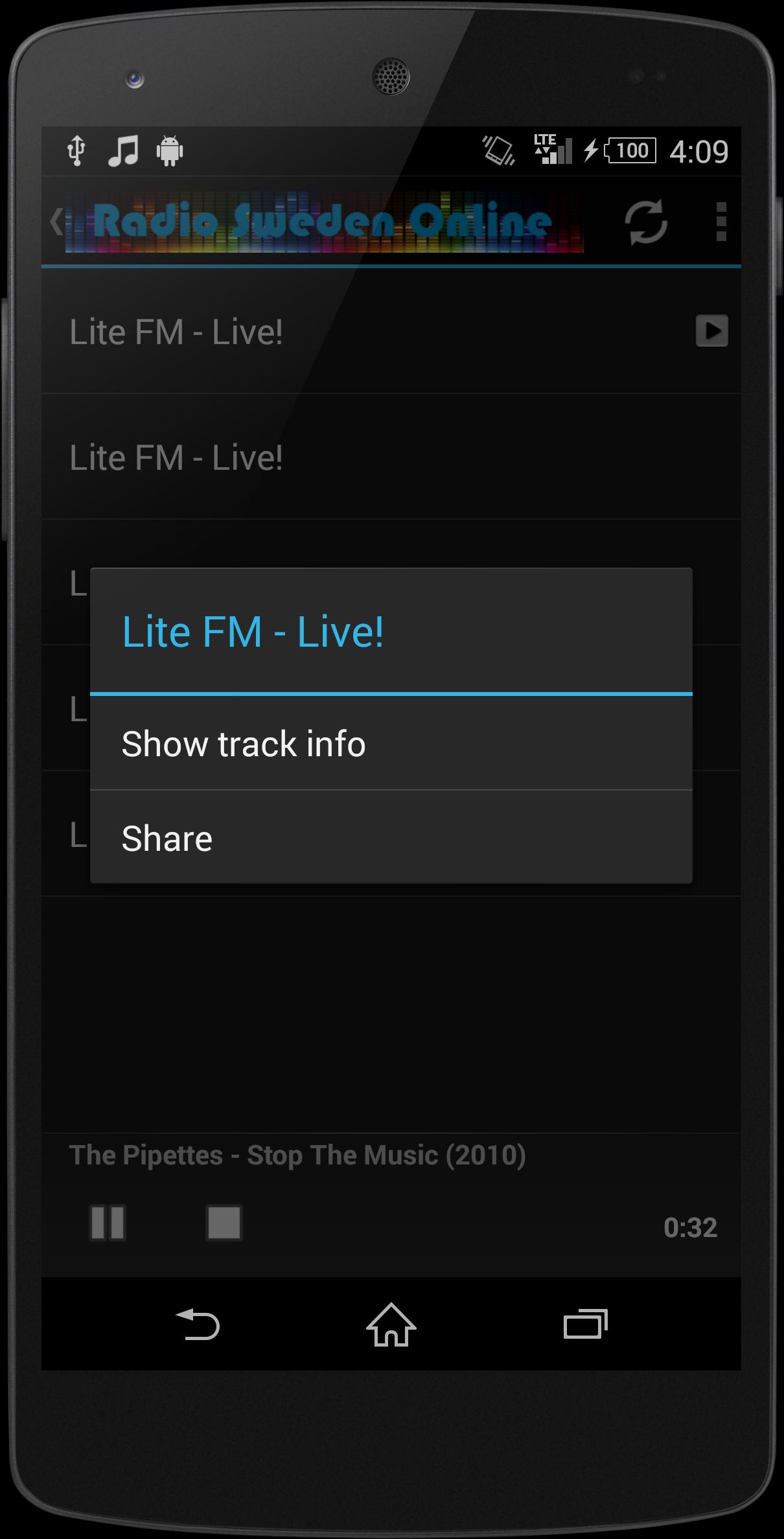 SWEDEN Music Radio Stations
