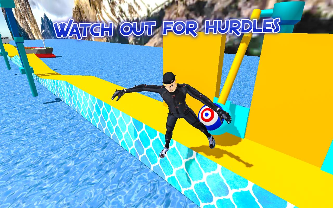 Free Water Stunt Man Park Game:Water Park Run 2019