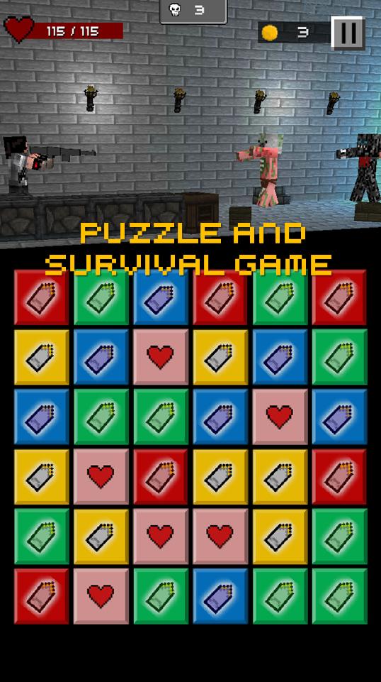Puzzle Pixel Survival - 3Match