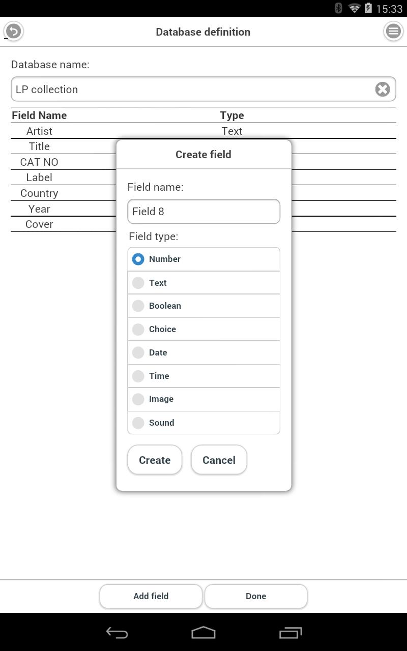 Field Database Free (FDB-free)