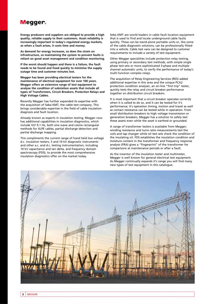 Megger test and measurement