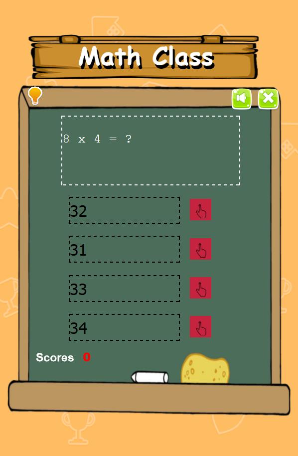 Simple Math Quiz Game for Kid