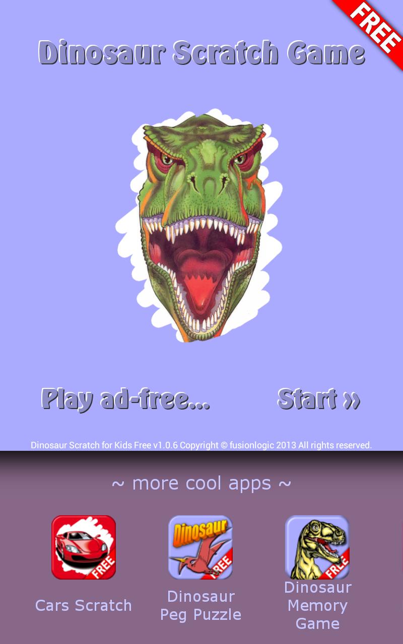 Dinosaur Scratch for Kids Free