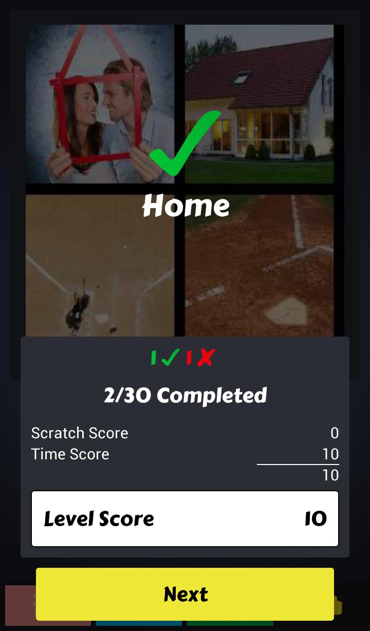 Scratch 4 Pics 1 Word Quiz