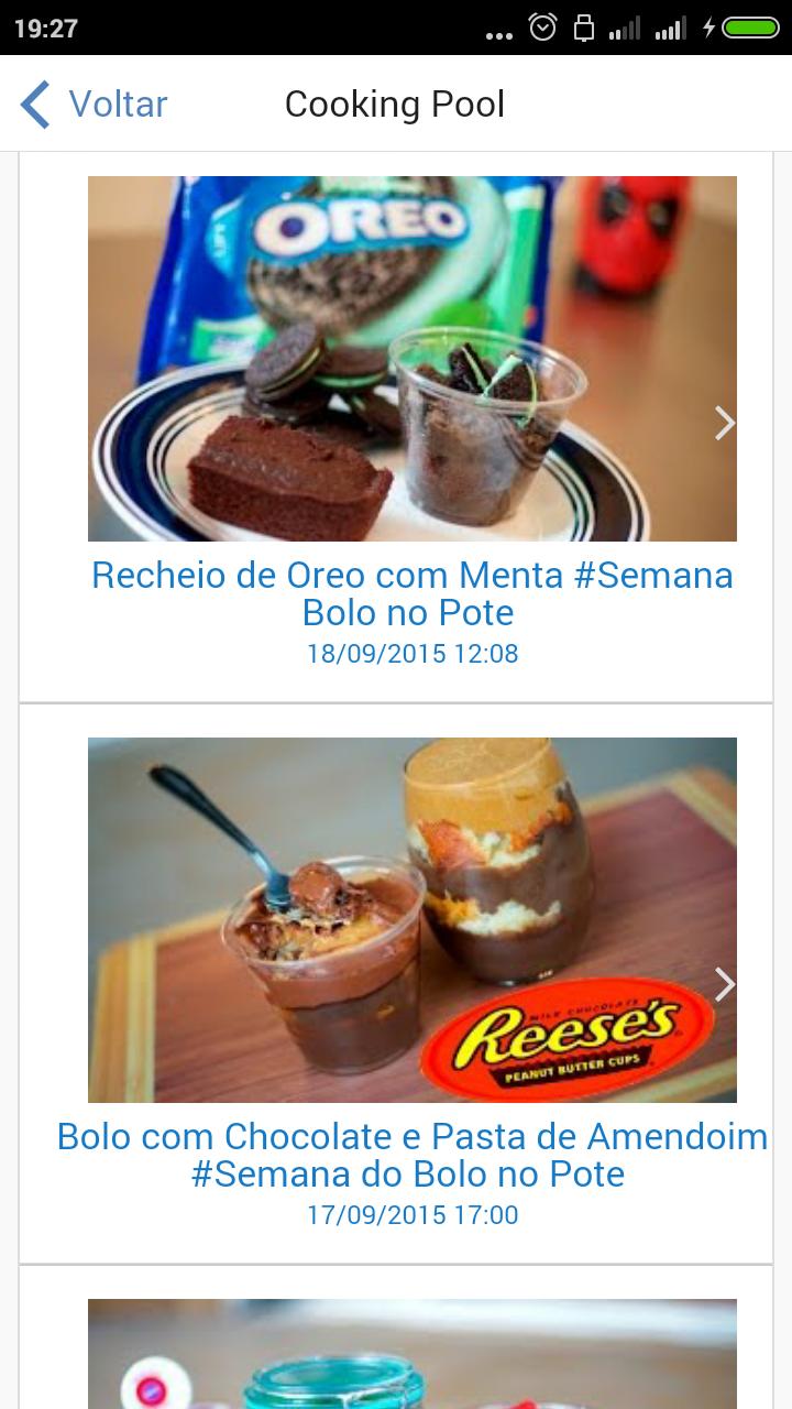 Bolos/doces - melhores canais