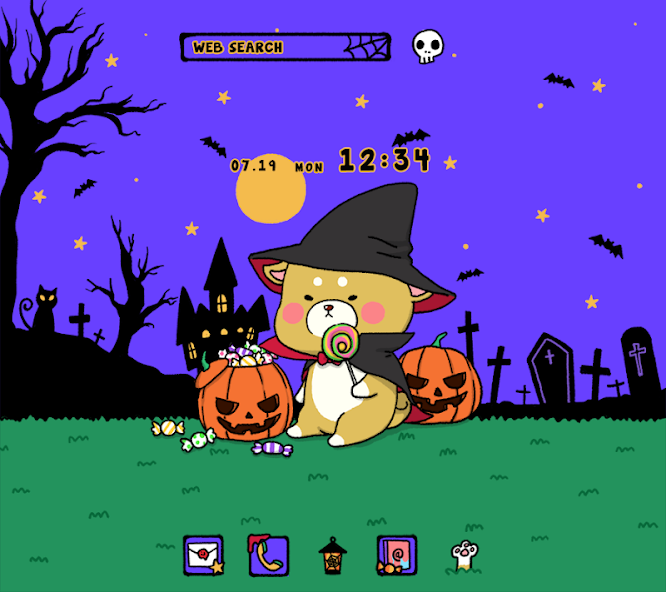 Cute Halloween Shiba Theme