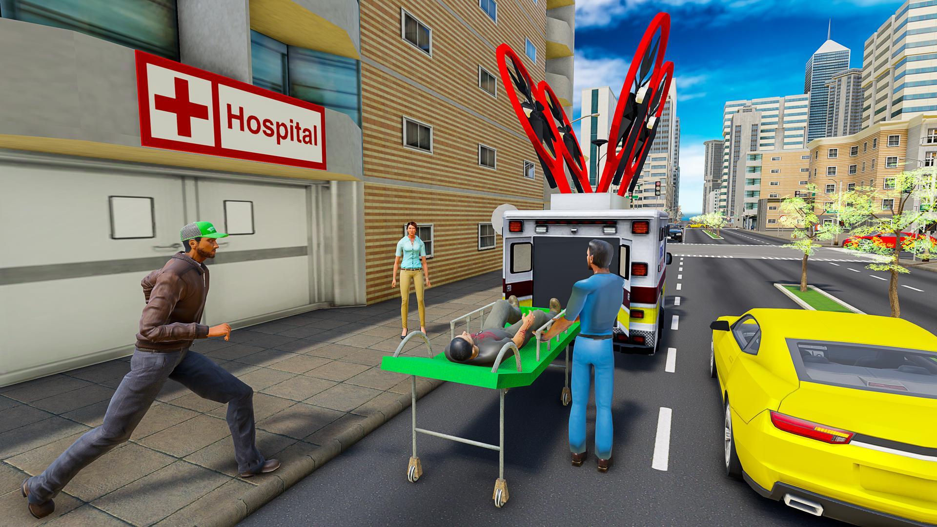 Drone Ambulance City Rescue