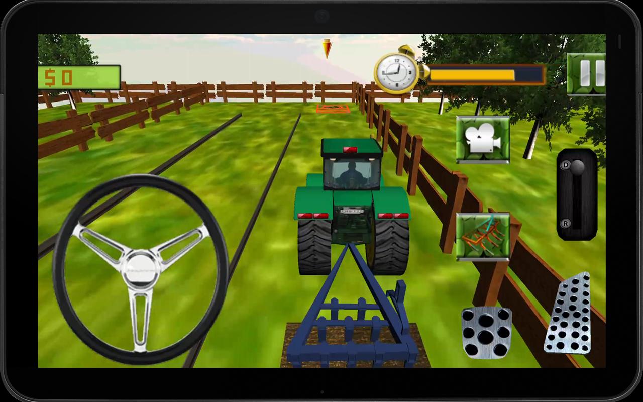 Real Corn Farming Tractor SIM