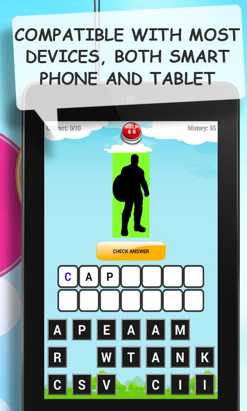 Guess the Superheroes Shadow