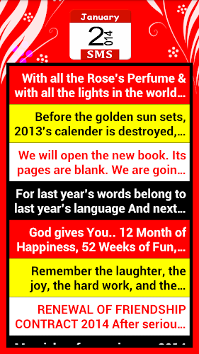 New Year SMS Messages 2014