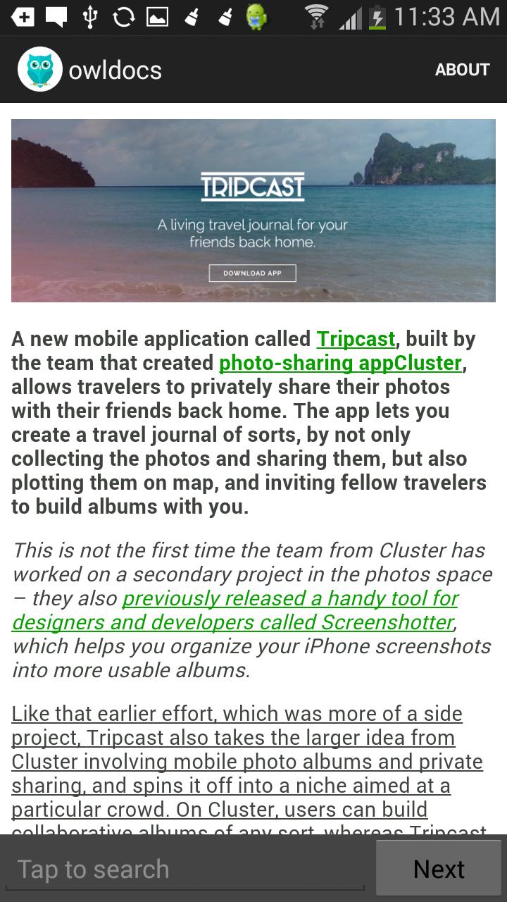 owldoc - fast documents viewer