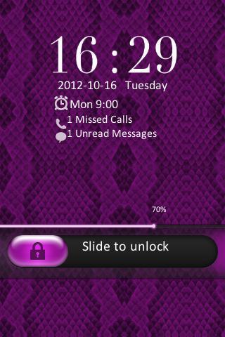 Go Locker Snake Skin Purple