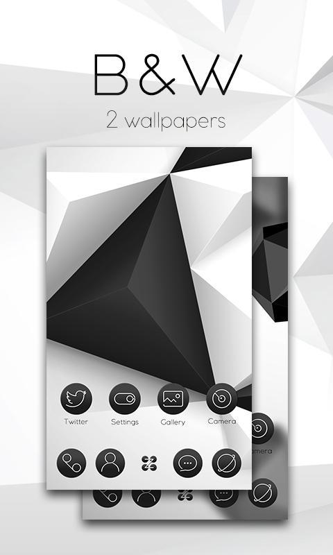 Black & White Launcher Theme