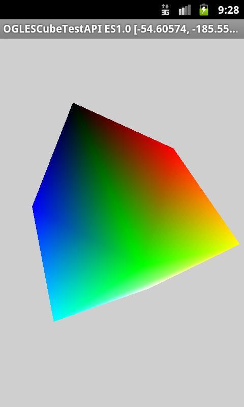 OpenGL ES Cube Test API