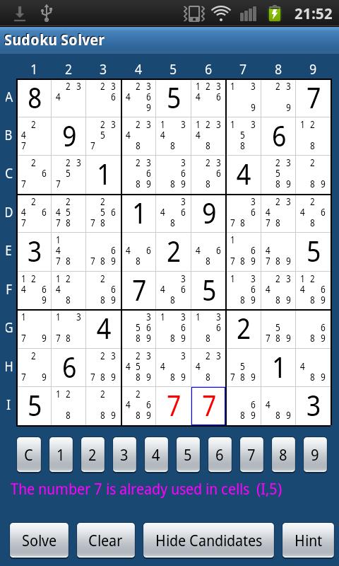 Sudoku Solver and Helper