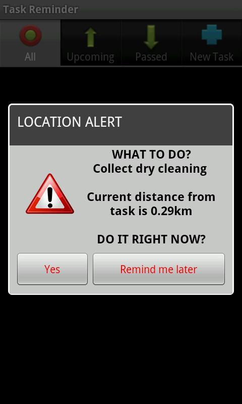Location Based Task Reminder