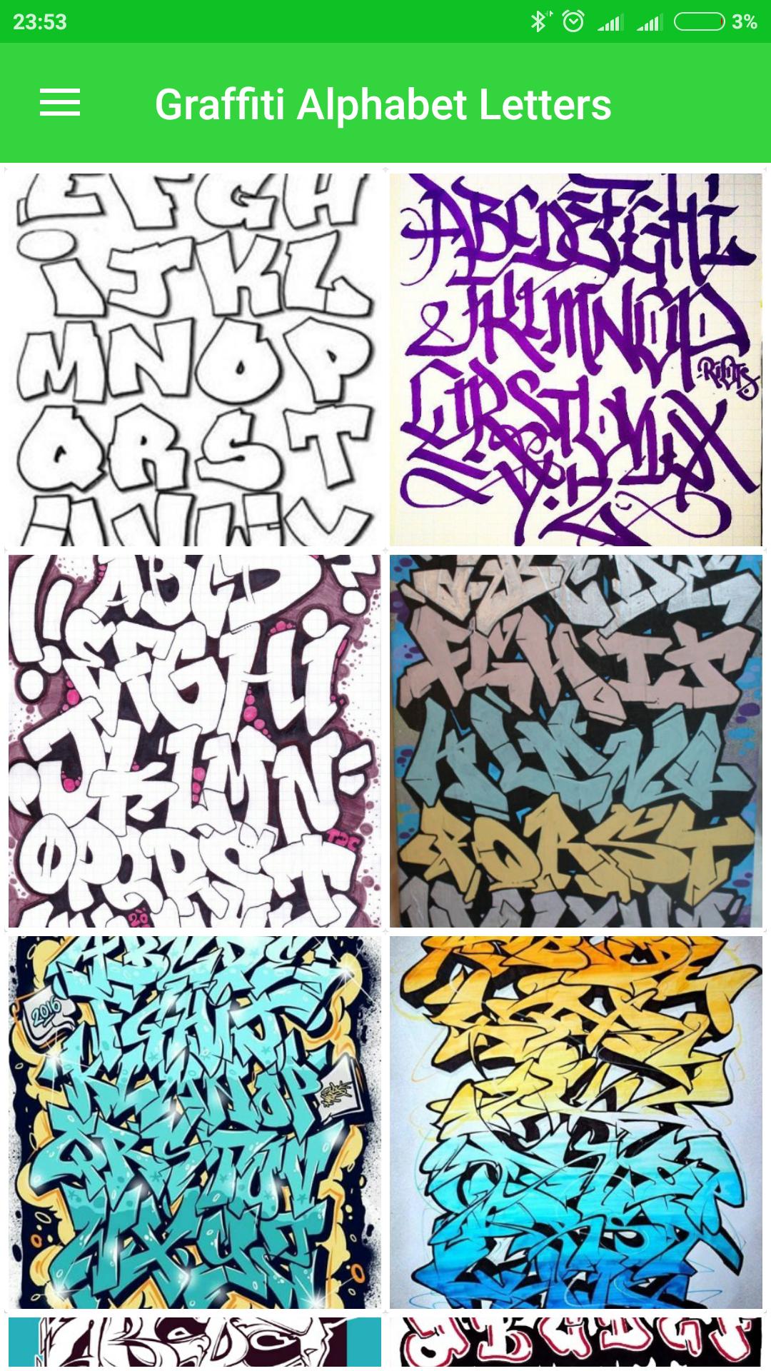 Graffiti Alphabet Letters