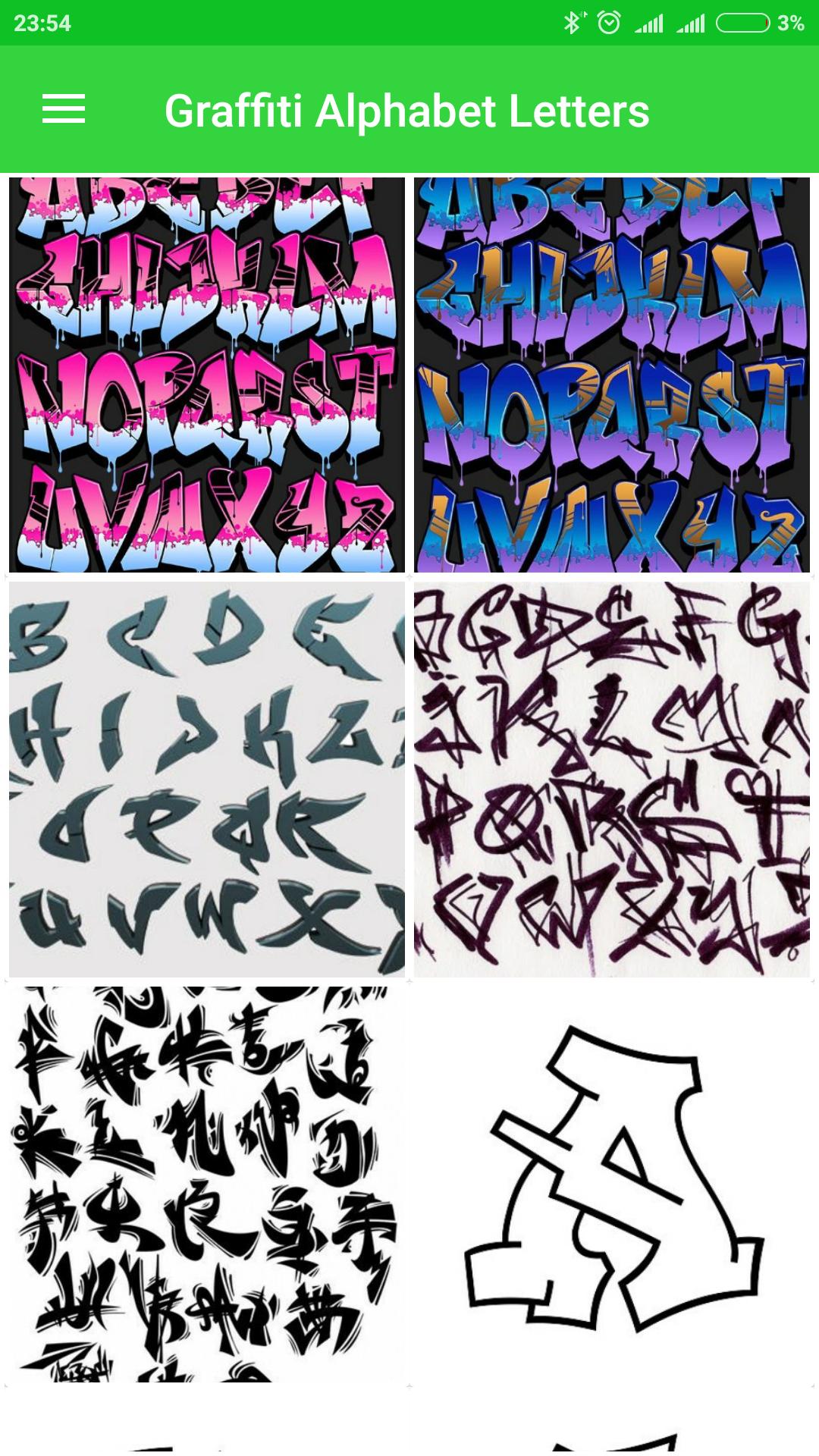 Graffiti Alphabet Letters
